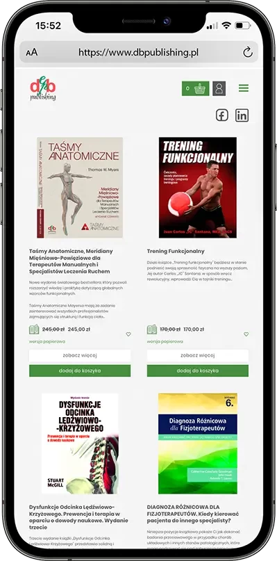 DB Publishing - Podgląd projektu na telefonie